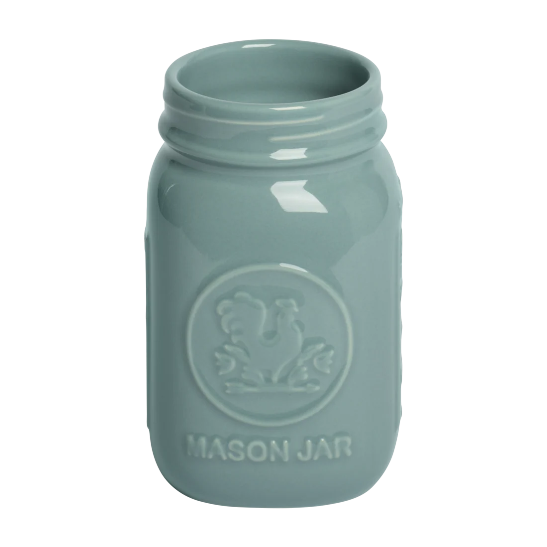 Farmers Market - Standard Mason Jar - Blue Grey (16oz) - Image 3