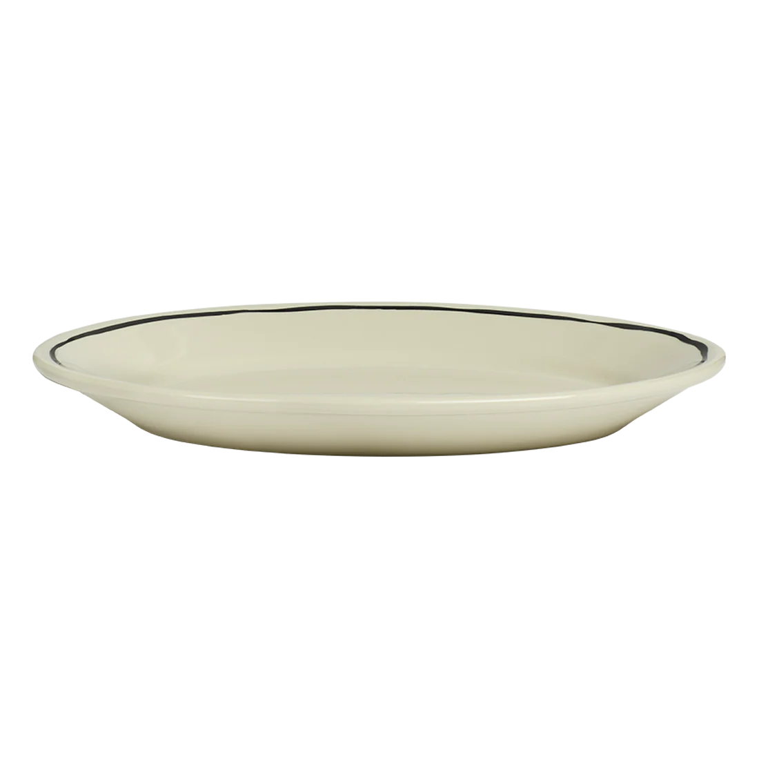 Sketched Line Black - Small Oval Plate (9 1/2") - Image 3